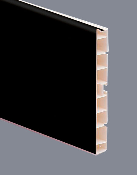 Perfilería – Zócalo plástico – Negro – TOIN